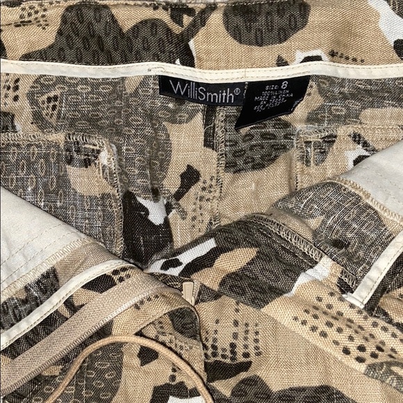 WILLI SMITH camouflage linen mini skirt - Picture 2 of 4